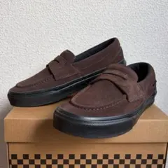 極美品◯バンズ ローファー スウェード V196CF 茶 24