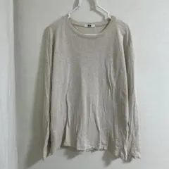 ユニクロ ソフトタッチクルーネックTシャツ L