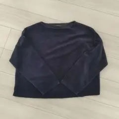 Lugnoncure ネイビー 長袖 トップス　コーデュロイ