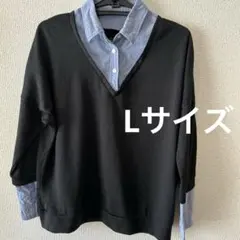レディース　長袖シャツ　セーター　トップス　Lサイズ