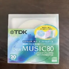 TDK CD-R Dear MUSIC80 インクジェットプリンタ対応20枚入り