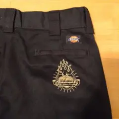 Dickies 黒 スリムフィット ワークパンツ