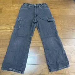 COMME CA ISM ダークグレー カーゴパンツ　130センチ