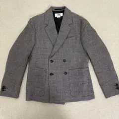 ZARA リネン ウールブレンド ダブルジャケット
