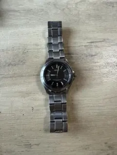 Seiko ブラック アナログ時計