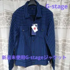 新品未使用G-stage ネイビー ストライプ ジャケットのサムネイル