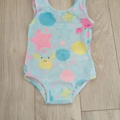 新品✩サイズ92〜104 マリン柄　水着（女の子）