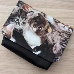 マチ付き移動ポケット　男の子　女の子　リアルねこ②