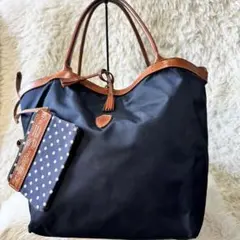 Felisi フェリージ　イエナ別注　水玉リバーシブルトートバッグ
