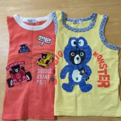 ダブルビータンクトップとTシャツセット100センチ