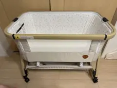 【正規品・美品】HZDMJ ベビーベッド（ベージュ)