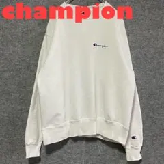 ★90s★チャンピオン Champion 刺繍タグ　スウェット 刺繍ロゴ　目あり