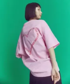 【訳アリ】FREAK’S STOREバックプリント ロゴTシャツ ピンクのサムネイル