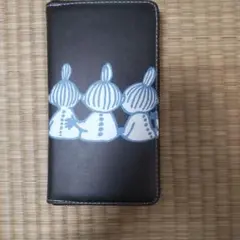 美品✨】マンハッタナーズ 長財布 がま口 レザー ネコ 黒 ウォレット 