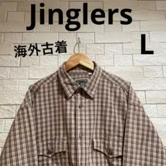 海外古着　Jinglers ジングレース　長袖　長袖シャツ　サイズL