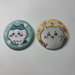ちいかわ ハチワレ 刺繍缶バッジ 2個セットのサムネイル