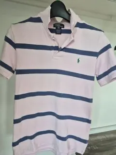 ポロラルフローレン 半袖Tシャツ 150 ストライプ シミあり