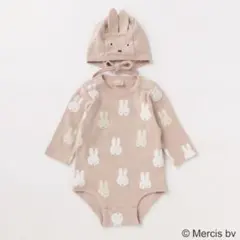 プティマイン　ミッフィー　シアバター　ロンパース　帽子セット