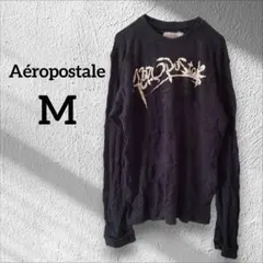 ✨１点限り✨Aéropostale ブラック ロングスリーブ Tシャツ 【M】