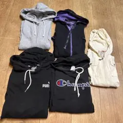パーカー系　衣類　5着　まとめ　レディース　キッズ　混合