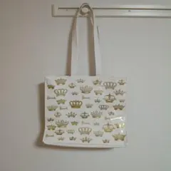 Harrods クラウン柄 トートバッグ ホワイト - メルカリ