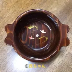 ハンドメイド　和風　きれい　木製　煮物椀　熱くない　白梅お椀　お一人様T-151