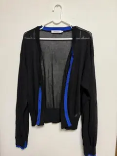 AMERICAN HOLIC カーディガン 黒×青 L 試着のみ