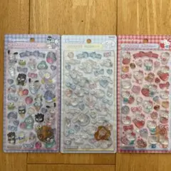 正規品　　ボンボンドロップシール サンリオ第2弾　　　3枚セット