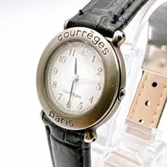 【動作品】courreges クレージュ 腕時計 2Y01-0080 シルバー