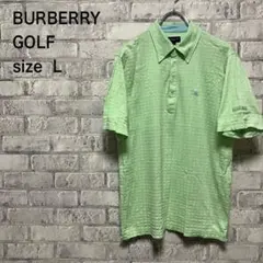 【BURBERRY GOLF】バーバリー 半袖ポロシャツ Lサイズ お洒落