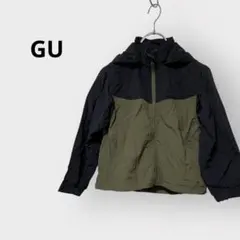 GU ジーユー キッズ ナイロンジャンパー 120cm フード取り外し可能