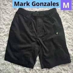 Mark Gonzales 黒ショートパンツ　メンズブラックパンツ　春夏用ボトムのサムネイル