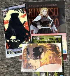 鬼滅の刃　一番くじ　煉獄杏寿郎　柱稽古　D賞ハーフタオル　E賞キャンパス風ボード