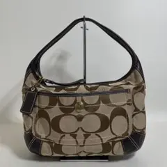 2511-305｜コーチ シグネチャー ハンドバッグ ダークブラウン