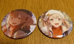 プロセカ　グリッター缶バッジ　小豆沢こはね