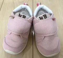 ホットビスケッツ セカンドシューズ 14cm ピンク ベビーシューズスニーカー