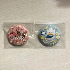 サンリオ　刺繍缶バッジ　刺繍缶バッチ