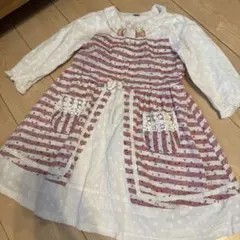 スーリー130サイズ いちごワンピース