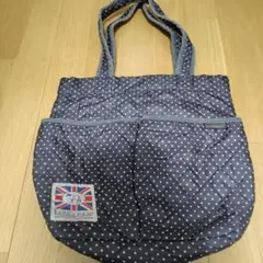 雑誌付録LAVENHAM ラベンハム キルティング トートバッグ ドット柄