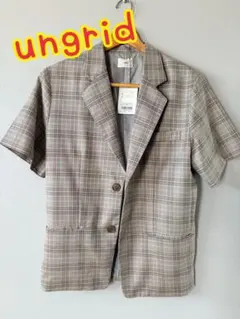 Ungrid チェックハーフスリーブジャケットのサムネイル