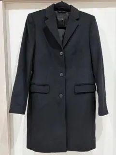 UNIQLO　ユニクロ　ウールカシミヤチェスターコート　ブラック　M