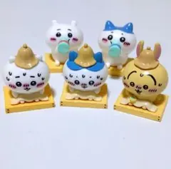 ちいかわ びっくらたまご みんなでサウナ 全5種コンプリート 入浴剤 フィギュアのサムネイル