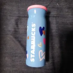 STARBUCKS ハート柄 タンブラー 水色　水筒