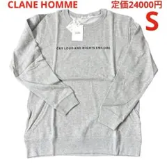 新品 CLANE HOMME スウェット トレーナー バーガンディ レッド S