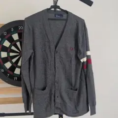 Fred Perry グレー カーディガン JP S