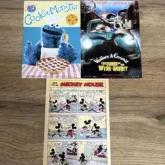ウォレスとグルミット　セサミストリート　ディズニー　ポストカード　まとめ売り