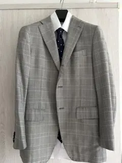 ユニバーサルラングエッジ　グレンチェックジャケット　S