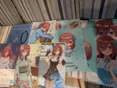五等分の花嫁展　中野三玖　クリアファイル　2枚セット　一番くじ まとめ売り