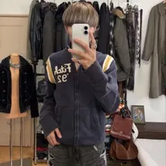 アバクロ　ドライバーズニット　ダメージ　ジップ　y2k archive グランジ