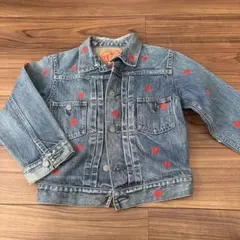 RNA ハート柄刺繍デニムジャケット